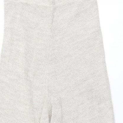 Preworn Womens Beige  Acrylic Cropped Trousers Size S L20 in Regular