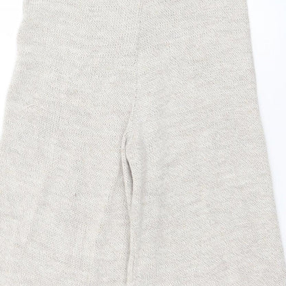Preworn Womens Beige  Acrylic Cropped Trousers Size S L20 in Regular