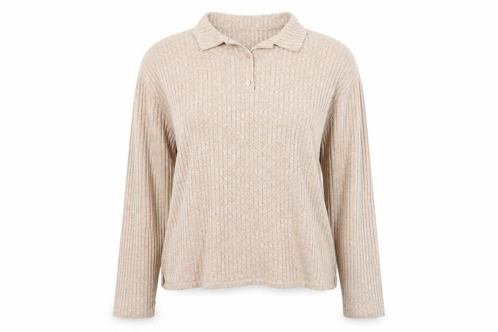 ASOS Womens Beige Collared  Viscose Pullover Jumper Size 8