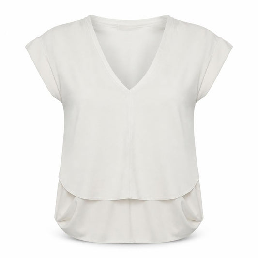 Zara Womens White  Polyester Basic Blouse Size S V-Neck