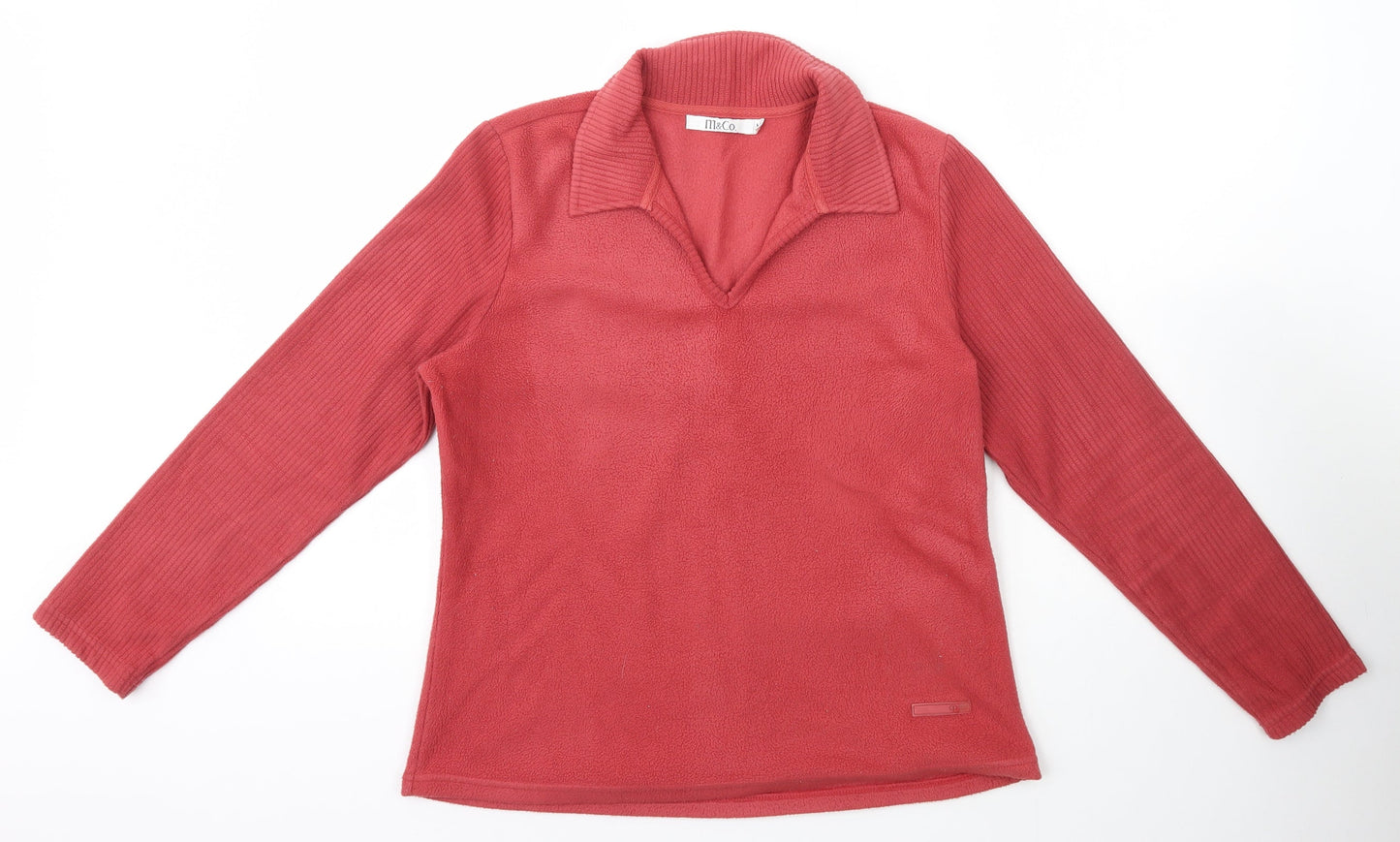 M&Co. Womens Pink  Polyester Pullover Sweatshirt Size M  Pullover