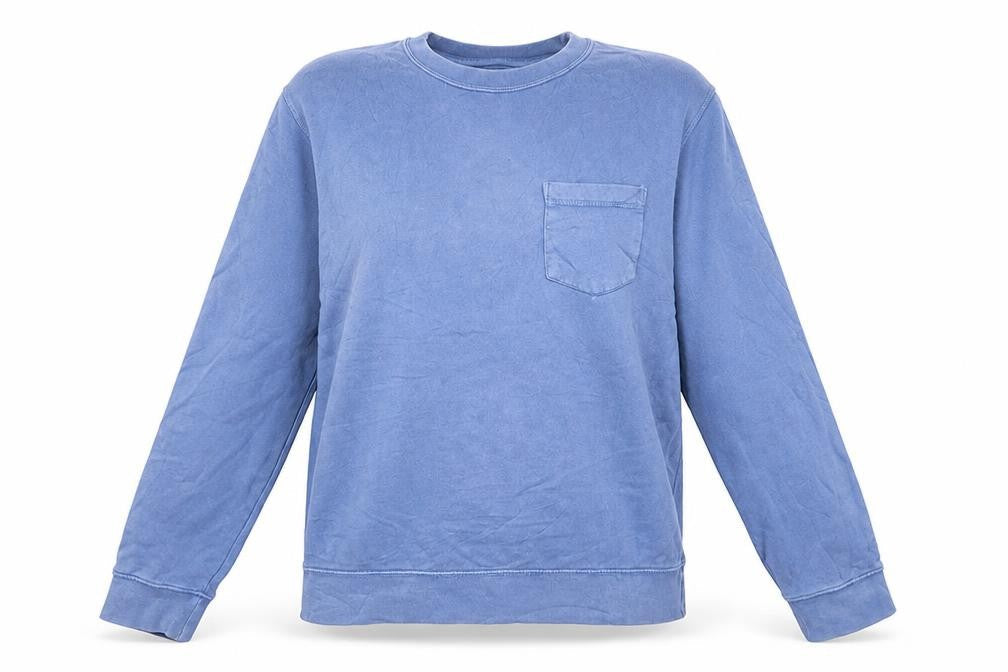 C.S.MMXI Womens Blue  Cotton Pullover Sweatshirt Size M