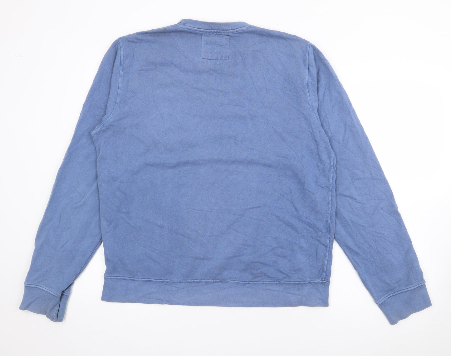 C.S.MMXI Womens Blue  Cotton Pullover Sweatshirt Size M