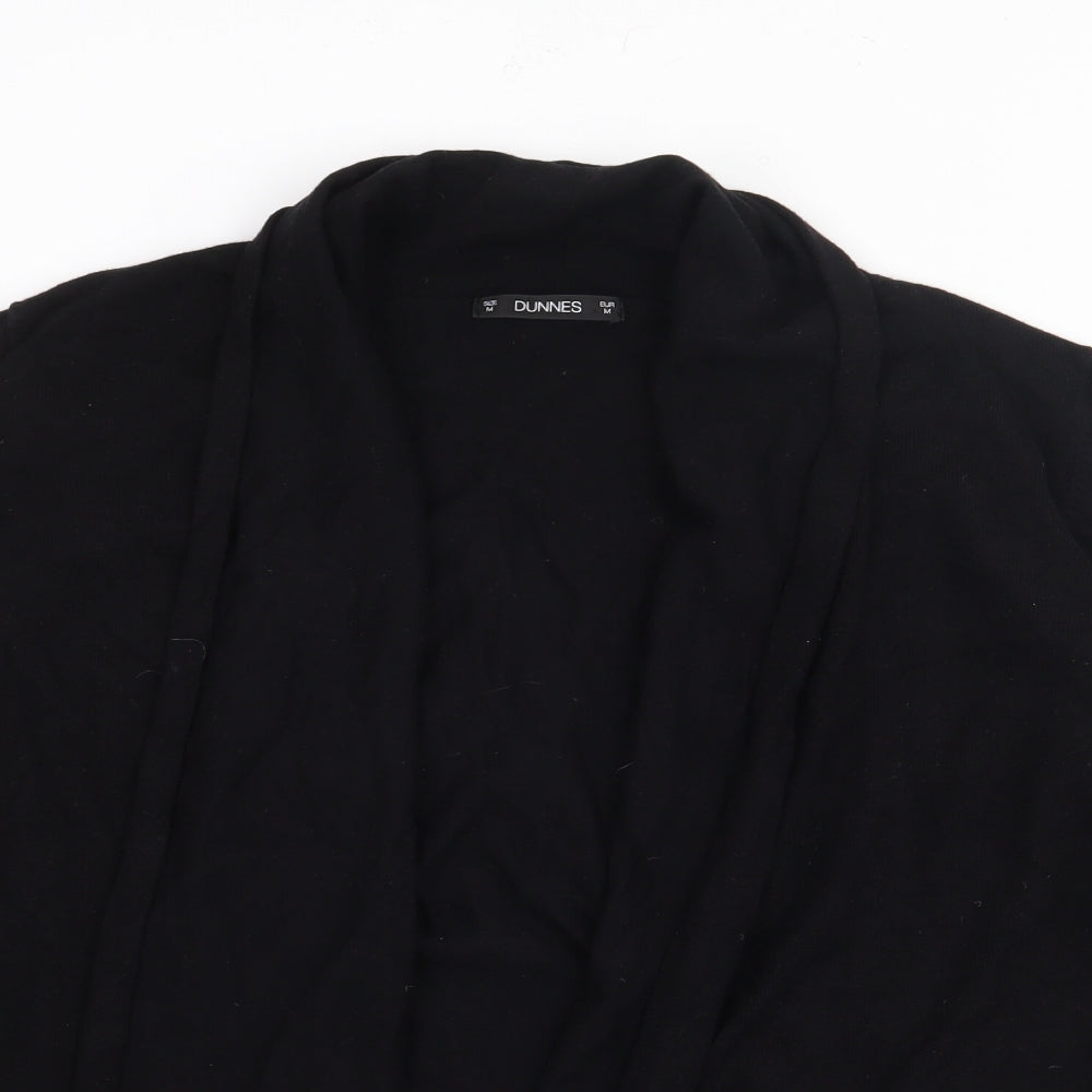 Dunnes Stores Womens Black V-Neck  Viscose Cardigan Jumper Size M