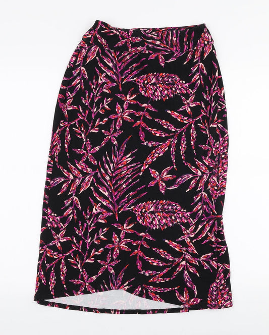Artisanny Womens Multicoloured Floral Rayon A-Line Skirt Size XS