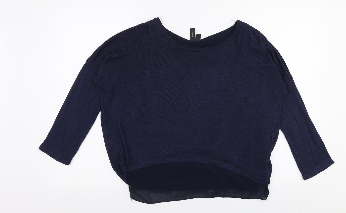 Izabel London Womens Blue Boat Neck  Viscose Pullover Jumper Size 8