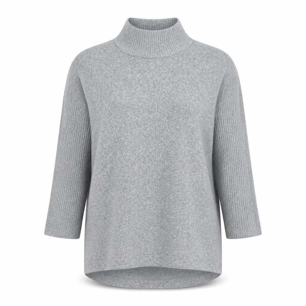 Marks & Spencer Womens Grey High Neck  Polyester Pullover Jumper Size 10