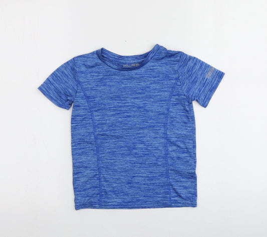 Dunnes Boys Blue  100% Polyester Basic T-Shirt Size 4-5 Years Round Neck