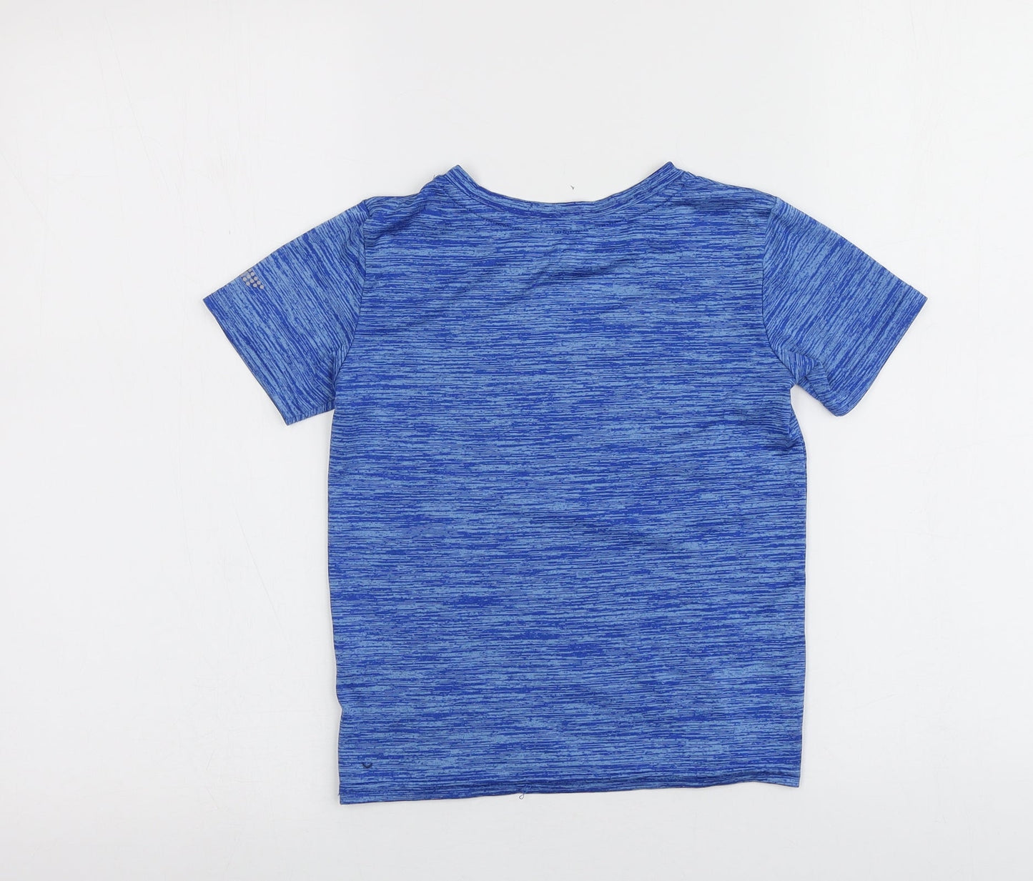 Dunnes Boys Blue  100% Polyester Basic T-Shirt Size 4-5 Years Round Neck