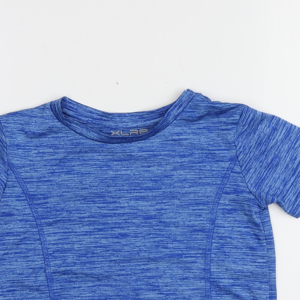Dunnes Boys Blue  100% Polyester Basic T-Shirt Size 4-5 Years Round Neck