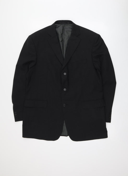 M&S Mens Black   Jacket  Size M