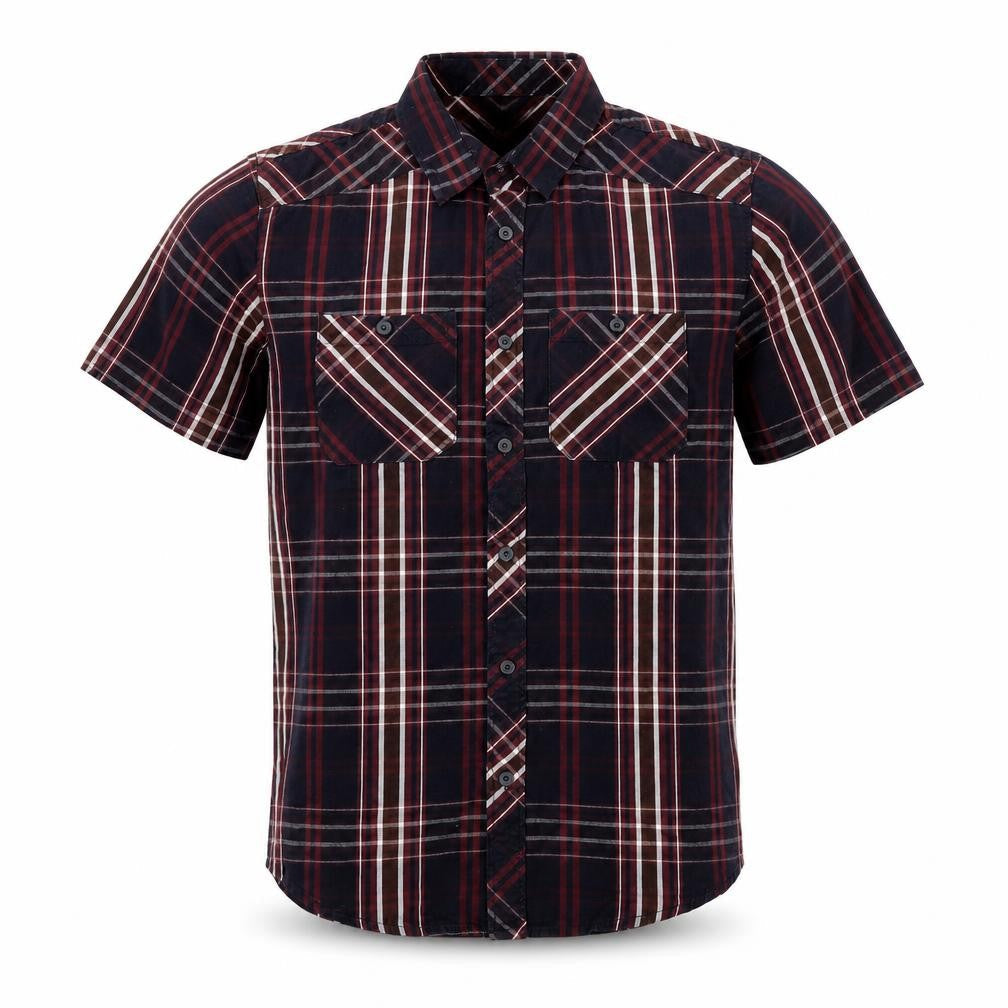 Twisted Soul Mens Multicoloured Plaid Cotton  Button-Up Size S Collared
