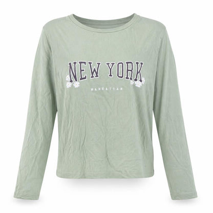 915 Generation Girls Green  Cotton Basic T-Shirt Size M Round Neck