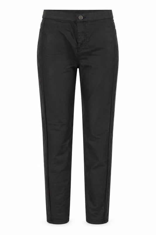 Topshop Womens Black  Polyurethane Skinny Jeans Size 25 L28 in Regular Button