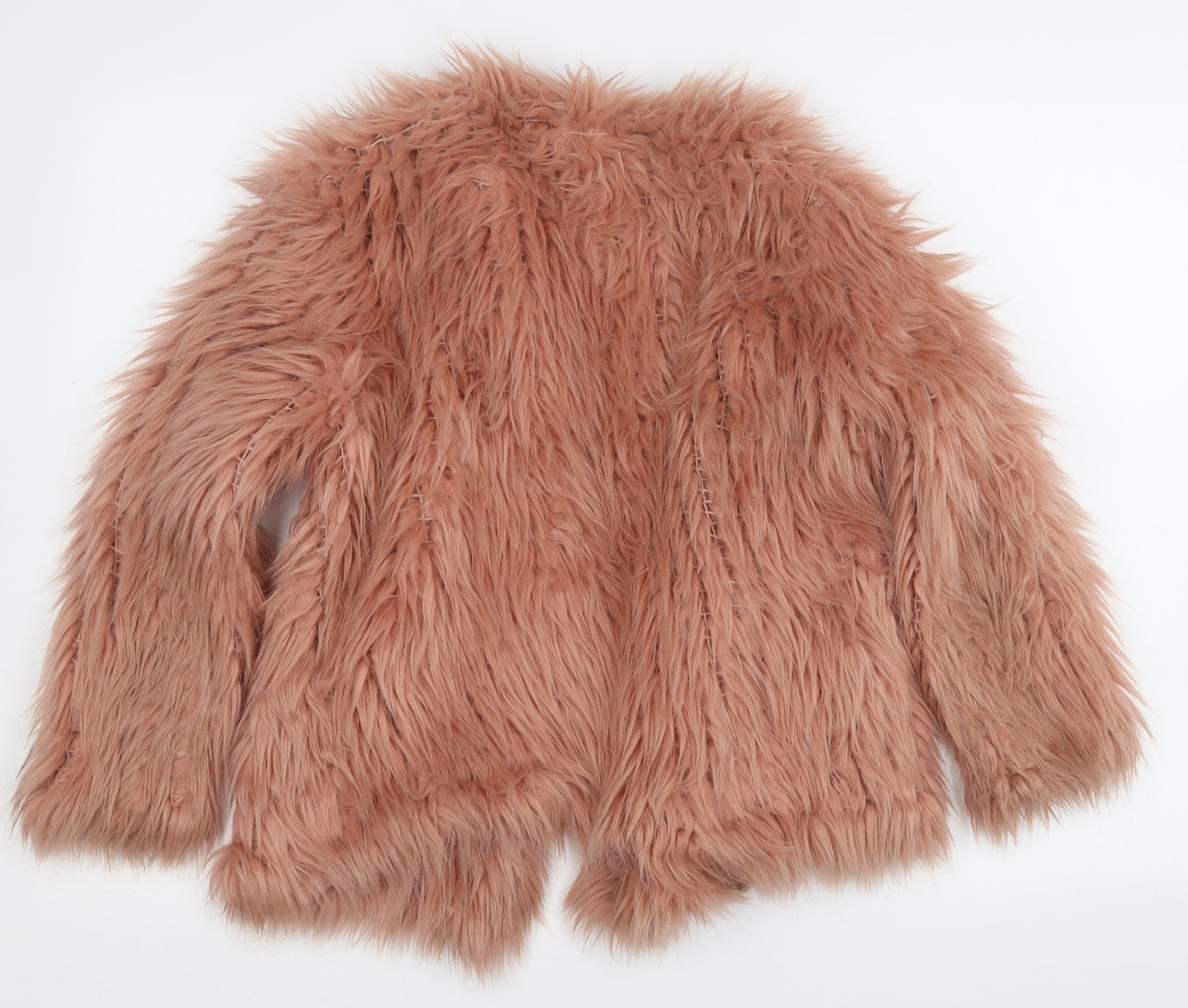 River Island Womens Pink Geometric  Jacket Coatigan Size 10