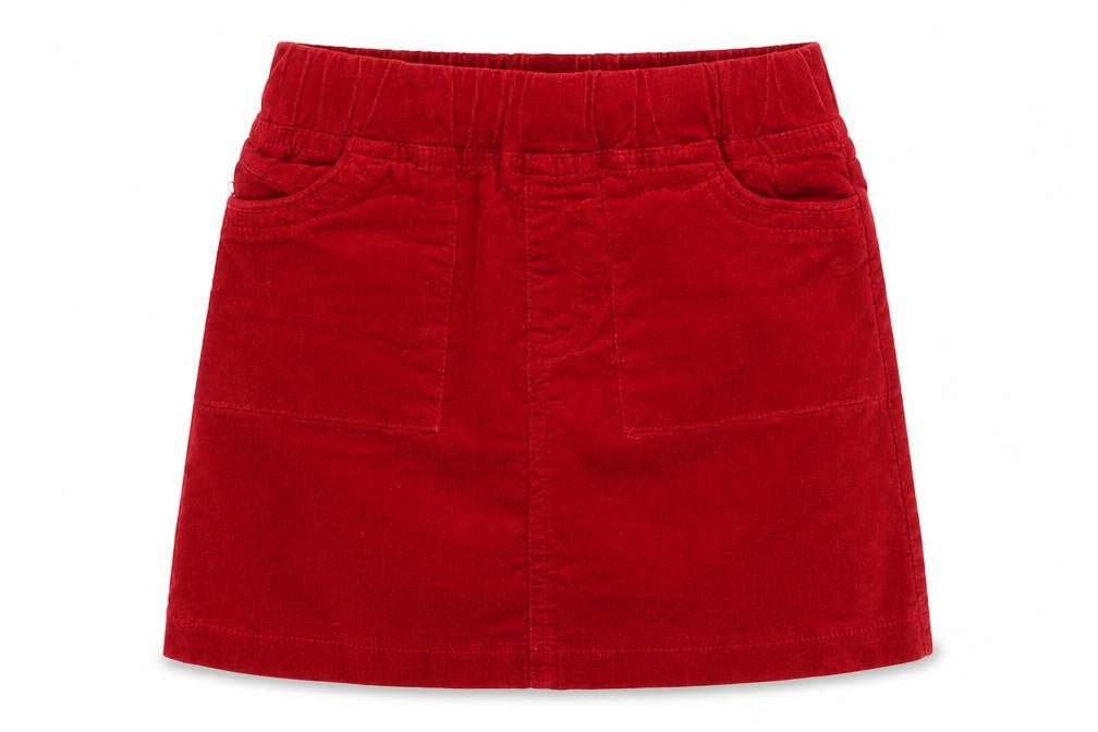 Dunnes Girls Red  Polyester A-Line Skirt Size 3-4 Years  Regular  - Kitten