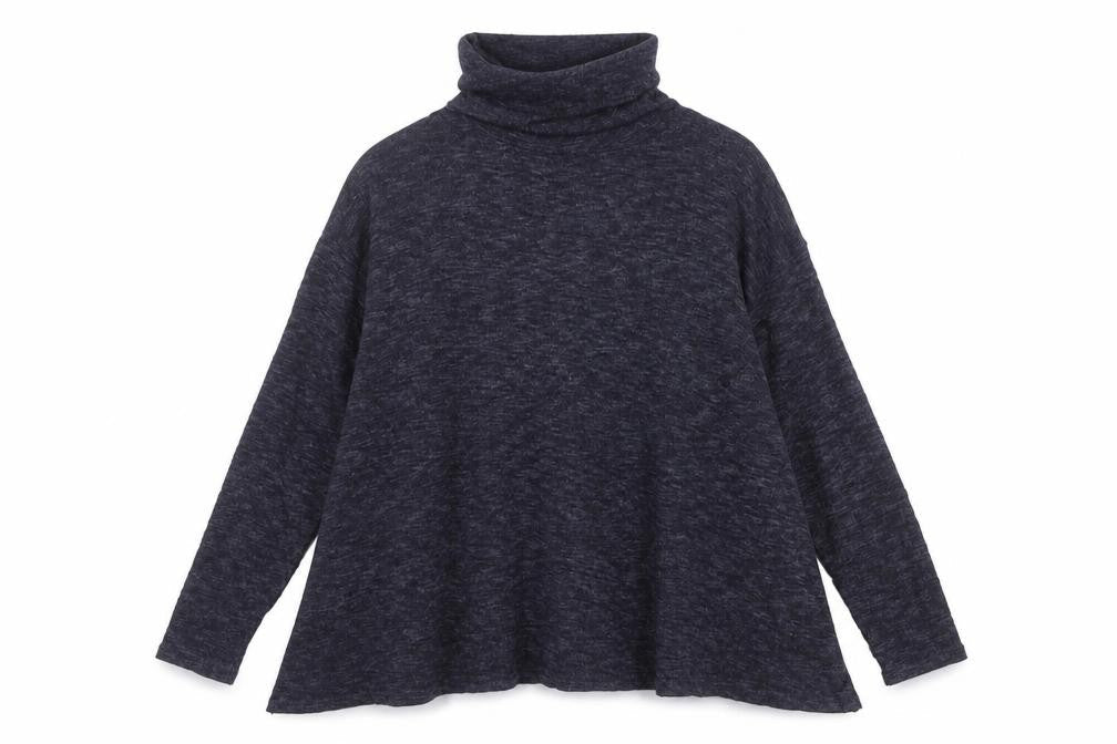 New Look Womens Blue Roll Neck  Polyester Pullover Jumper Size 12