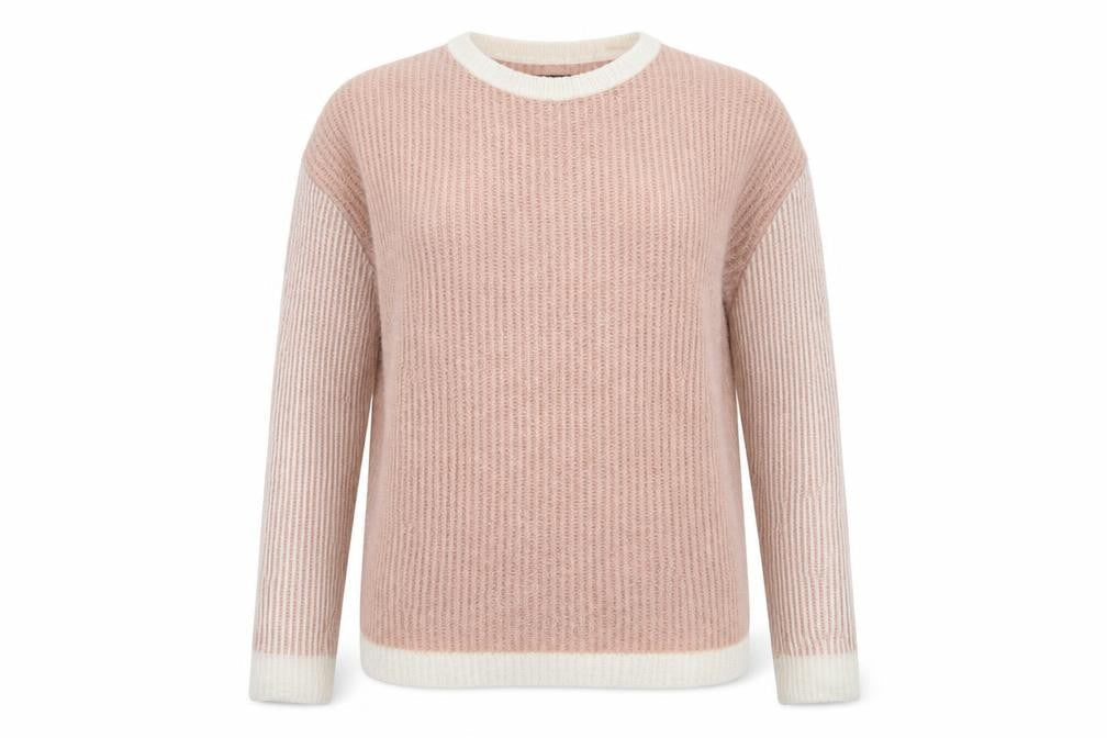 Atmosphere Womens Pink Crew Neck  Acrylic Pullover Jumper Size 12