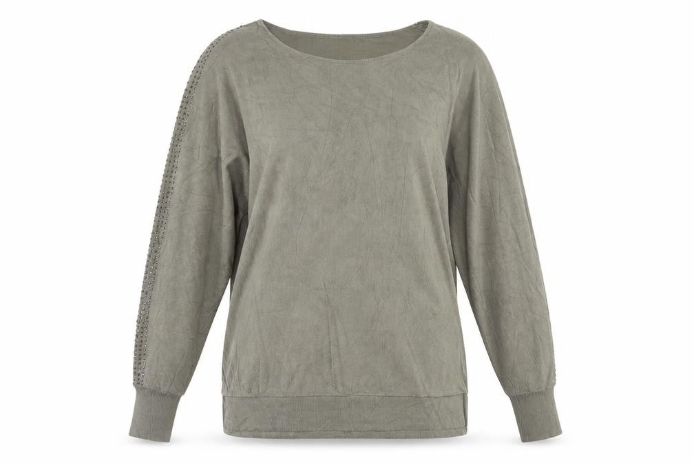 TU Womens Green Boat Neck  Viscose Pullover Jumper Size L