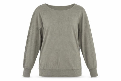 Tu Womens Green Boat Neck  Viscose Pullover Jumper Size L