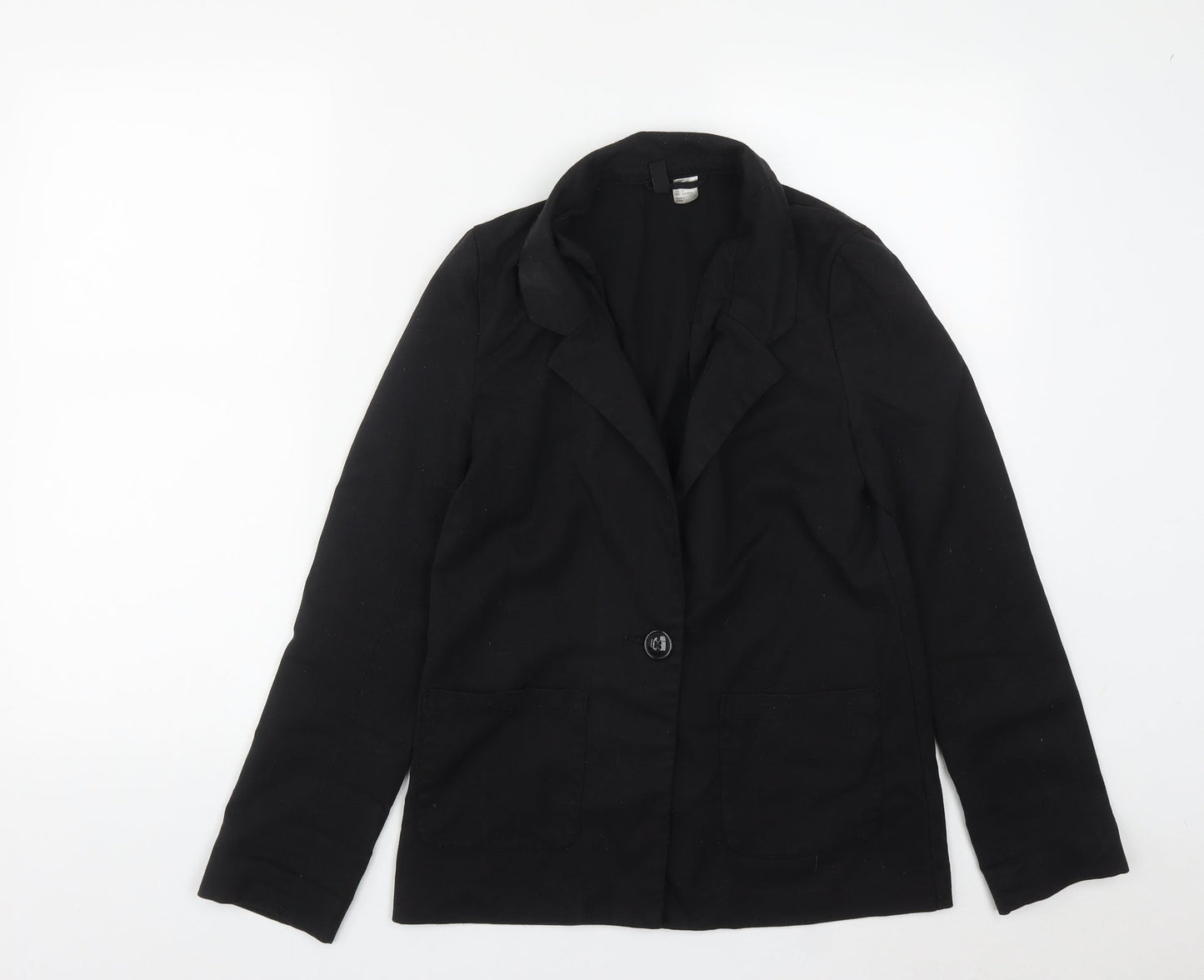 Divided Womens Black   Jacket  Size 6  Buckle
