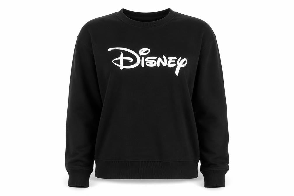 Disney Womens Black Round Neck  Polyester Pullover Jumper Size XS
