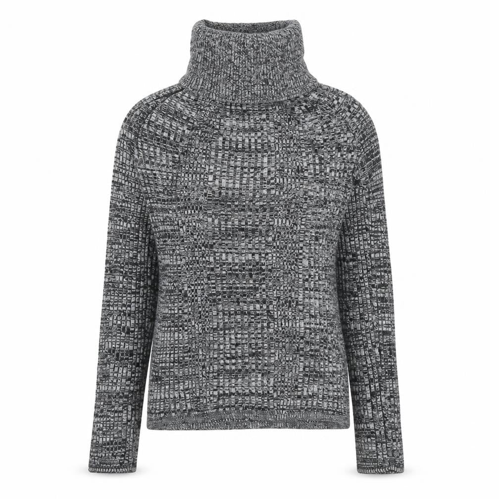 Topshop Womens Grey Roll Neck  Acrylic Pullover Jumper Size 6