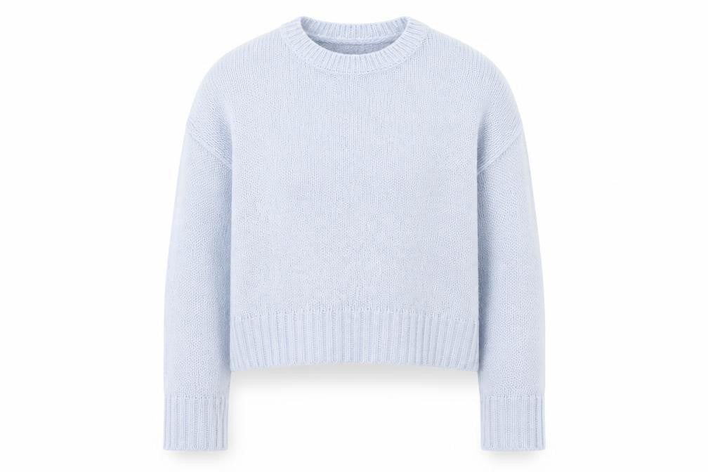 New Look Womens Blue Round Neck  Acrylic Pullover Jumper Size S