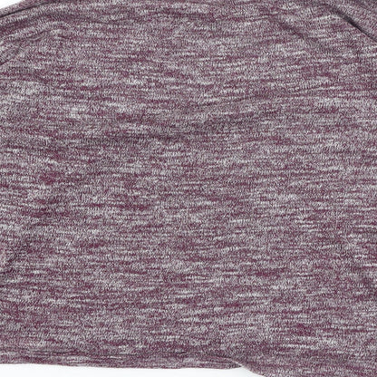 Divided Womens Purple Round Neck  Polyester Pullover Jumper Size M