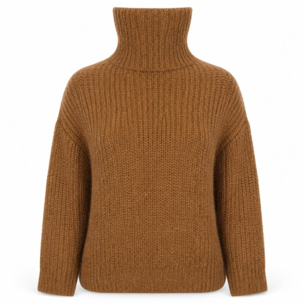 Marks & Spencer Womens Yellow High Neck  Polyester Pullover Jumper Size S