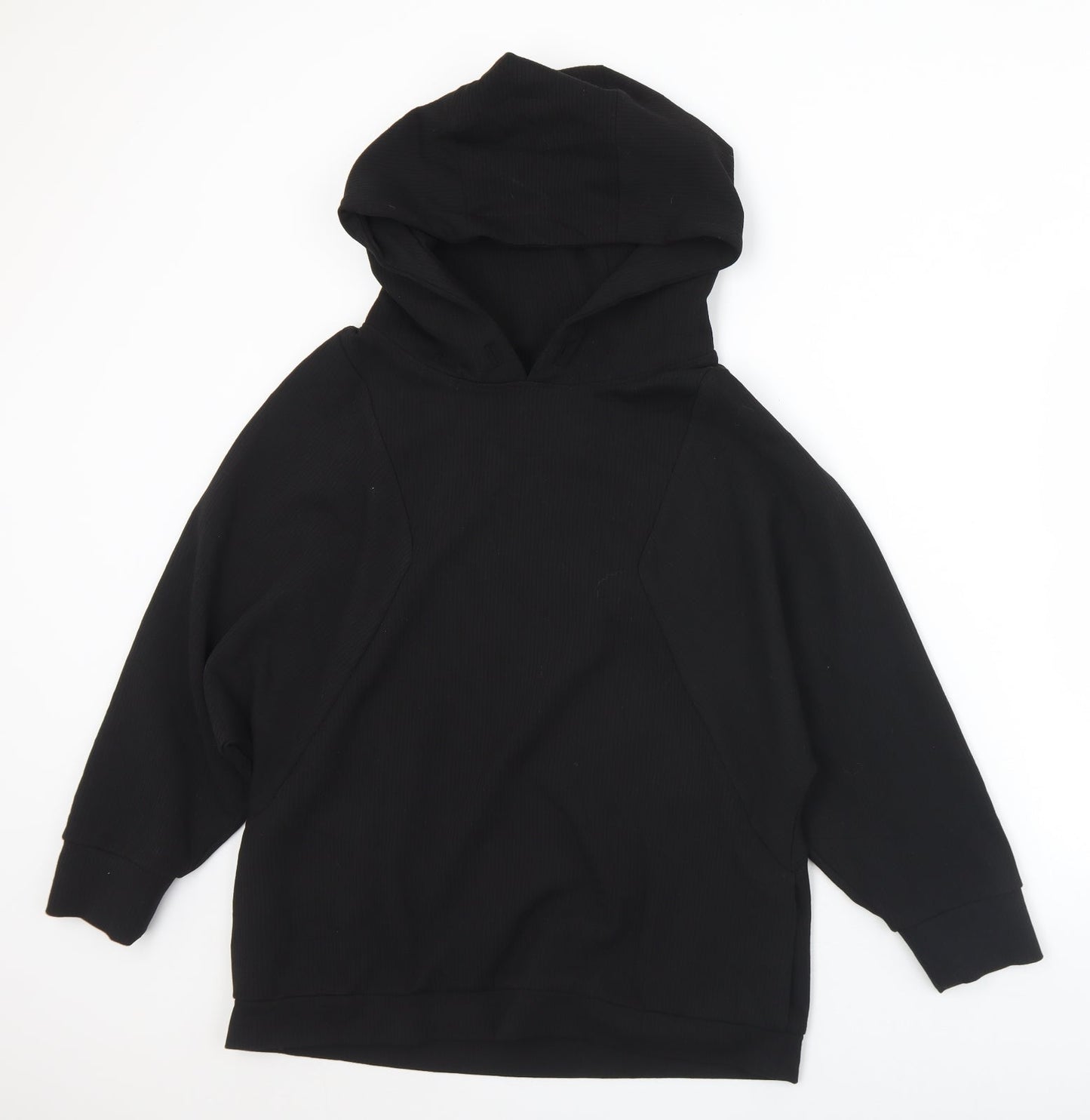 Zara Womens Black  Polyester Pullover Hoodie Size S