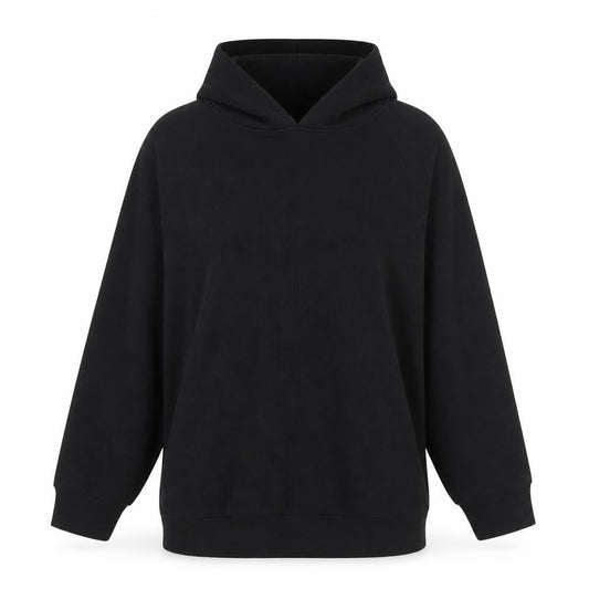 Zara Womens Black  Polyester Pullover Hoodie Size S
