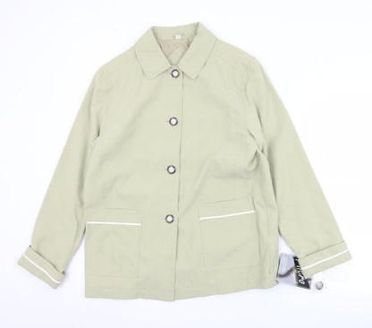 Micro Royale Womens Green   Jacket  Size 12  Button