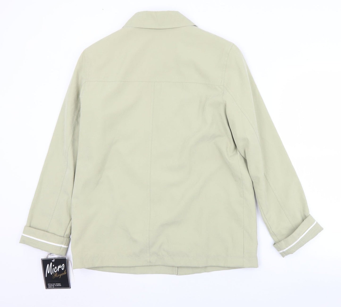 Micro Royale Womens Green   Jacket  Size 12  Button