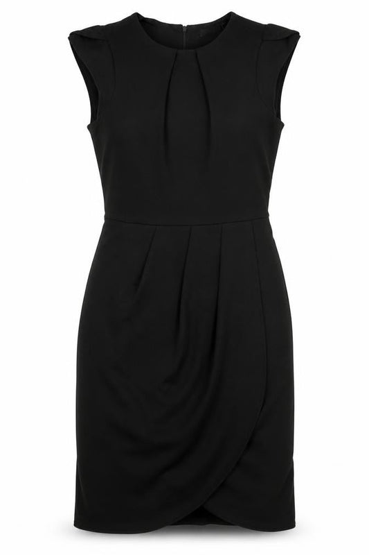 Atmosphere Womens Black  Polyester A-Line  Size 10  Crew Neck Zip