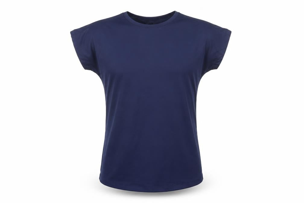 Dunnes Stores Mens Blue  Polyester Basic T-Shirt Size S Crew Neck Pullover