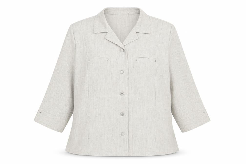 Oscar B. Womens Beige   Jacket Blazer Size 16  Button