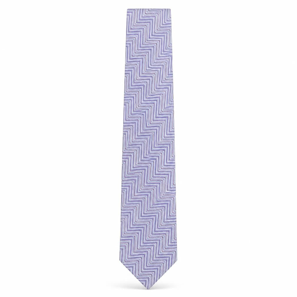 Roderick Charles  Mens Multicoloured Geometric Silk Pointed Tie One Size