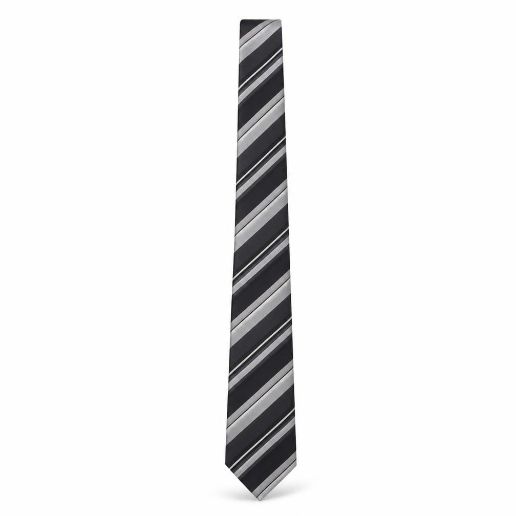 Cezan Mens Multicoloured Striped Silk Pointed Tie One Size