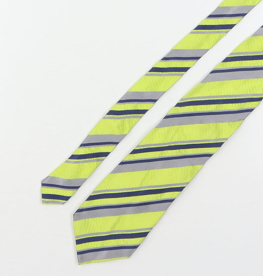 Van Laack Mens Multicoloured Striped Silk Pointed Tie One Size