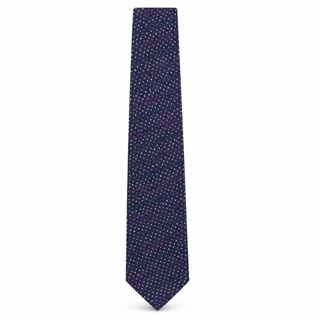 Marks & Spencer Mens Multicoloured Polka Dot Silk Pointed Tie One Size