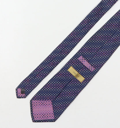 Marks & Spencer Mens Multicoloured Polka Dot Silk Pointed Tie One Size