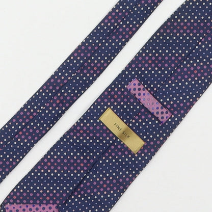 Marks & Spencer Mens Multicoloured Polka Dot Silk Pointed Tie One Size
