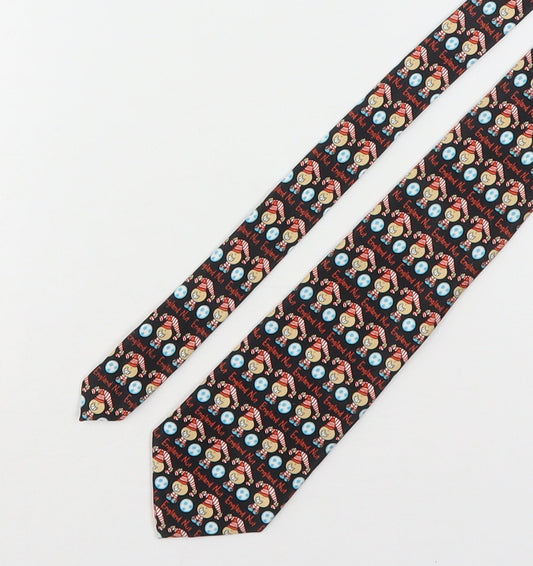 Bubblegum Mens Multicoloured Geometric Polyester Pointed Tie One Size - England
