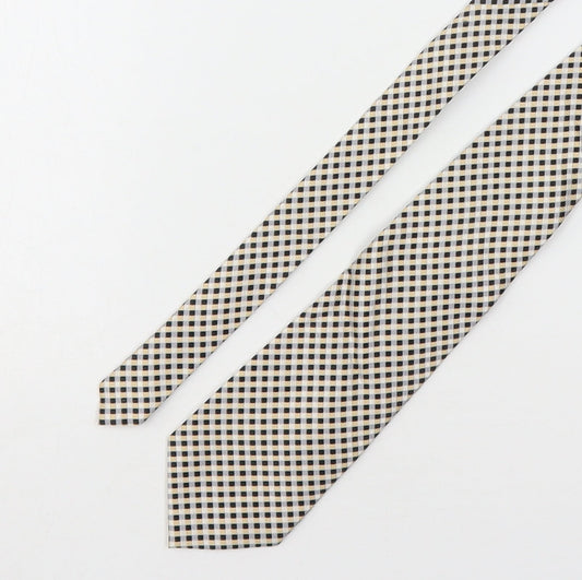Luciano Versi Mens Multicoloured Plaids & Checks Silk Pointed Tie One Size