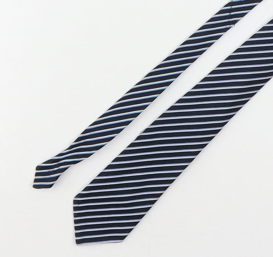 St Michael Mens Multicoloured Striped Polyester Pointed Tie One Size