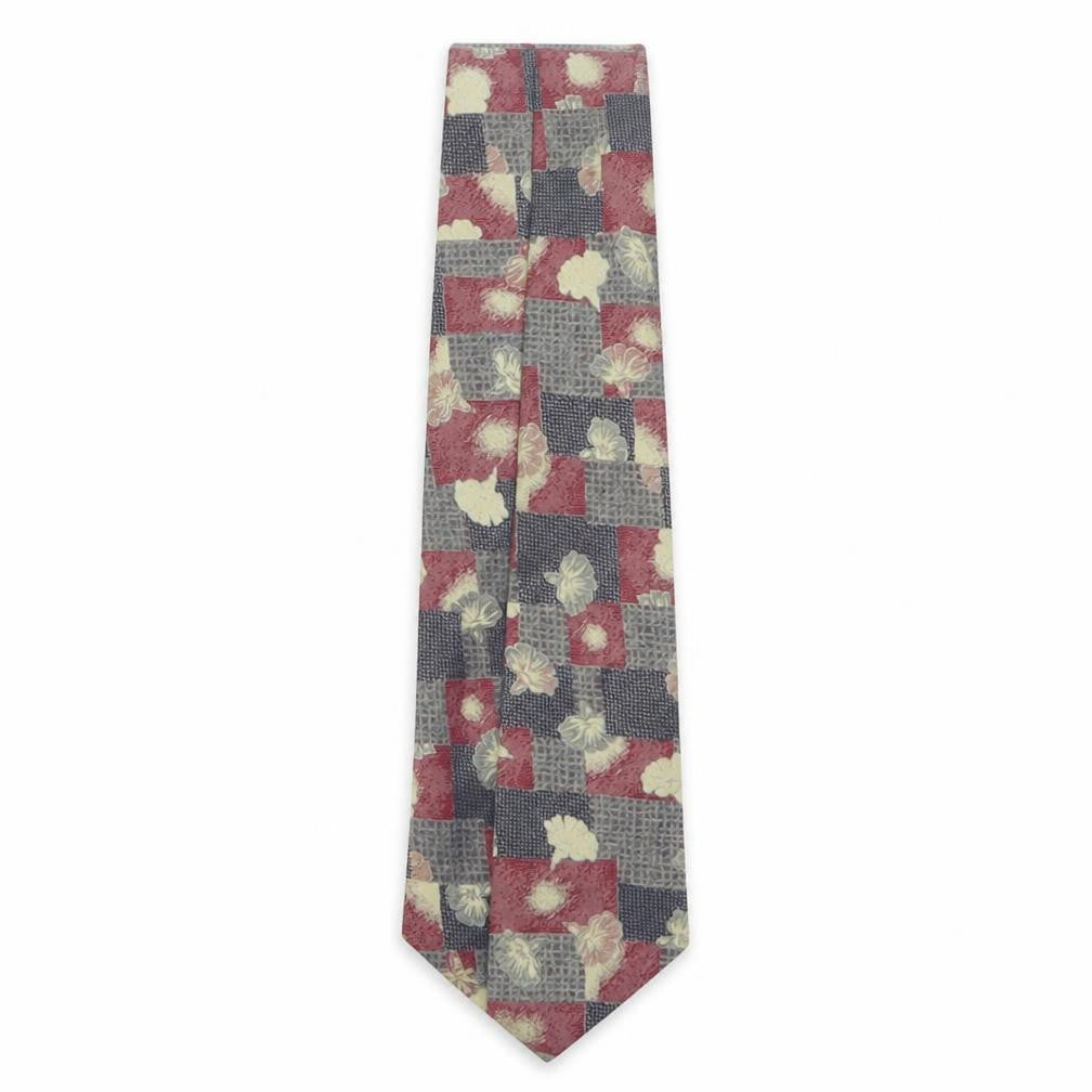 Marks & Spencer Mens Multicoloured Plaids & Checks Polyester Pointed Tie One Size