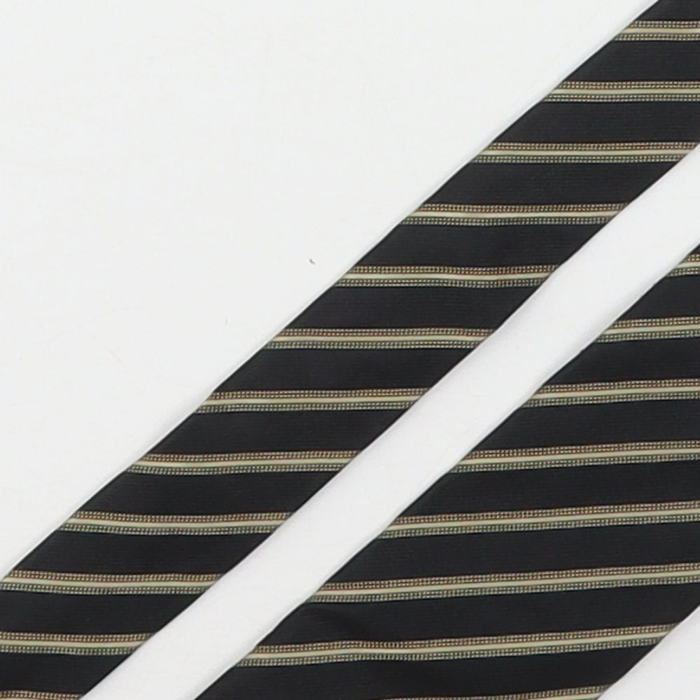 Paul Costelloe Mens Multicoloured Striped Silk Pointed Tie One Size