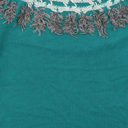 Preloved Eureca Womens Green Crew Neck  Acrylic Pullover Jumper Size 14 - Label