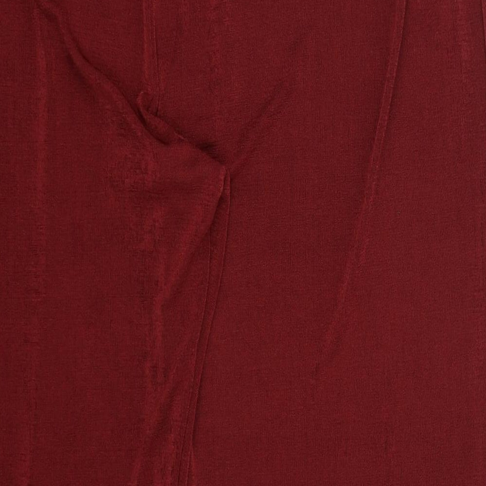 Julipa Womens Red  Polyester Trousers  Size 30 L27 in Regular
